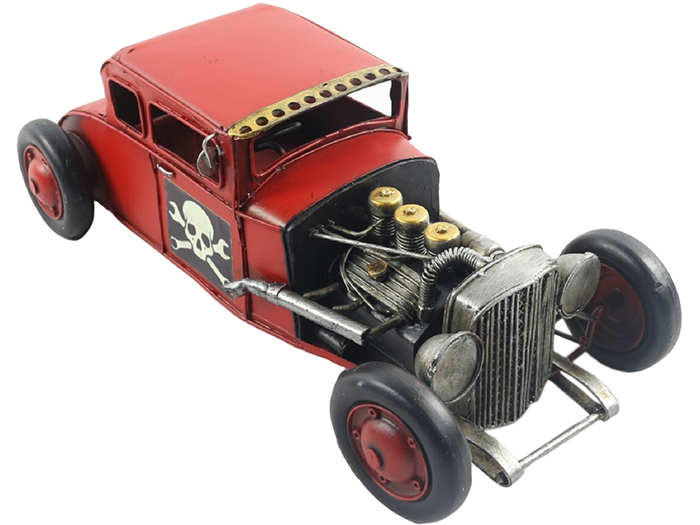 Red Hot Rod Car Repro Model - Click Image to Close